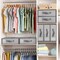 4-Pack Foldable Fabric Storage Boxes, Closet Organizer Bins with Handles (Grey)